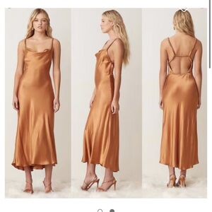 BEC + BRIDGE satin dress NWT